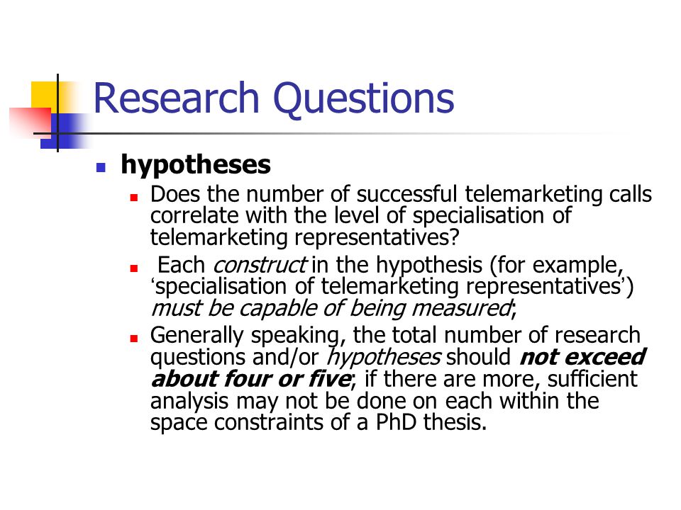 Research for phd thesis